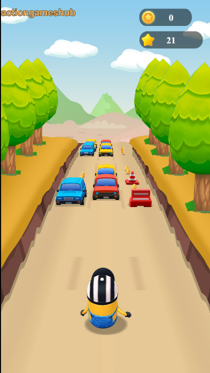 Collection de costumes à débloquer dans le jeu de Minions Rush 2