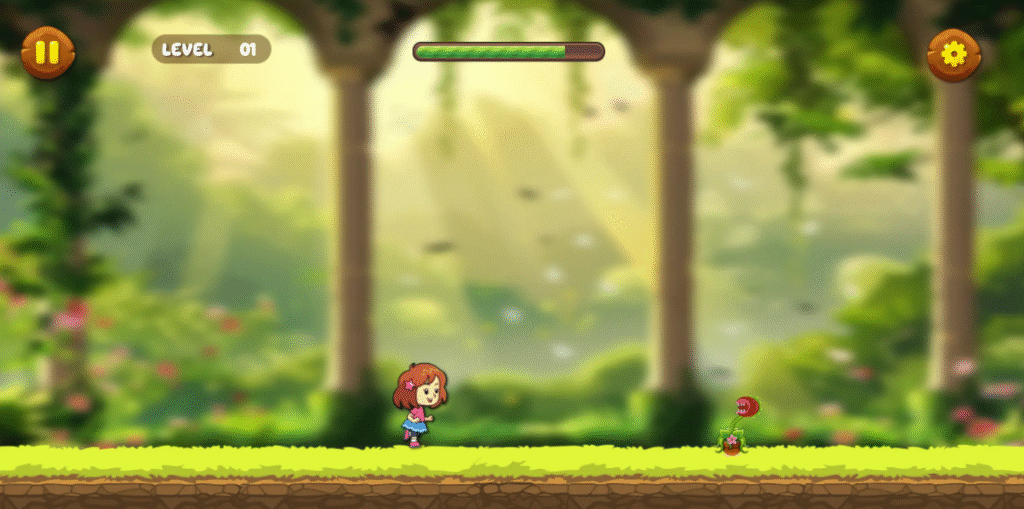 Exemple de niveau dans Hop to Rescue