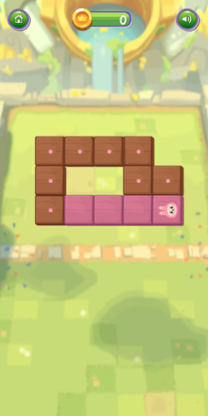 Exemple de niveau difficile dans le jeu de puzzle Little Bubu Fillz