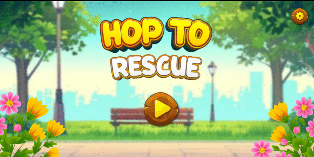 Hop to Rescue jeu de plateforme avec un lapin