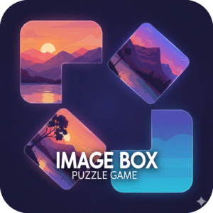 Icône du jeu de puzzle Image Box