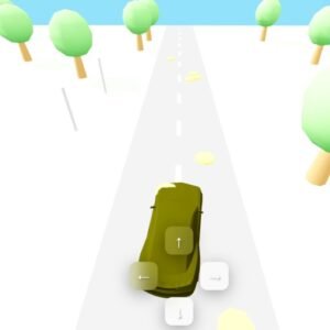 Icone du jeu de voiture éducatif en 3D