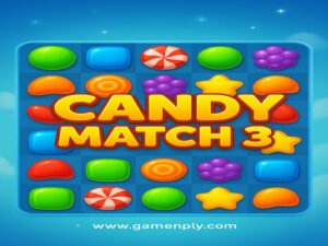 Gameplay de Candy Match 3 Kit 2025 : combinaison de bonbons