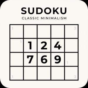 Icône représentant une grille de Sudoku Classique avec des chiffres colorés, symbole de logique et de concentration