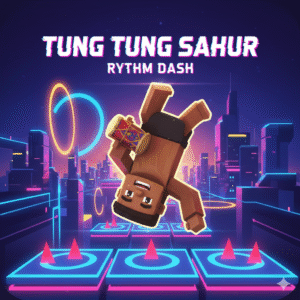 Tung Tung Sahur L'Aventure Rythmée façon Geometry Dash